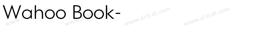 Wahoo Book字体转换